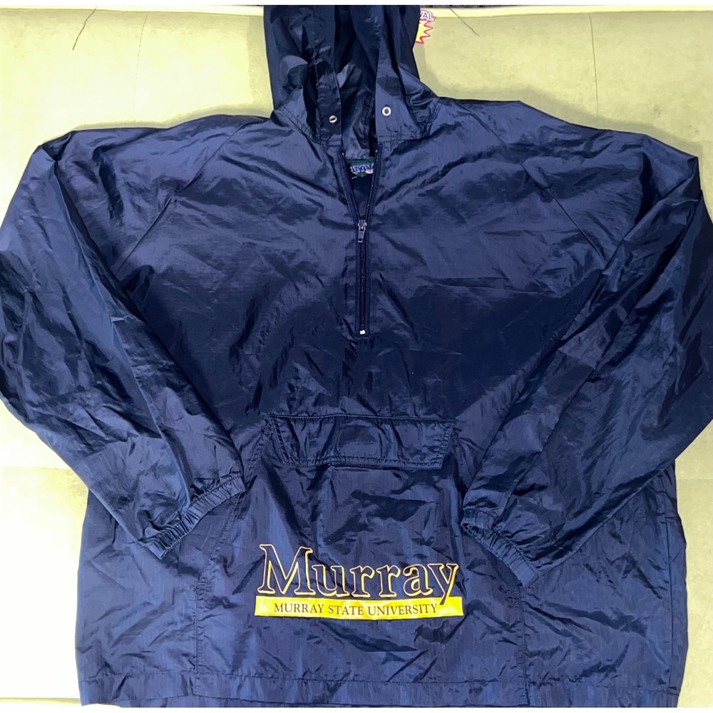 Murray Statue University Dark Blue Hooded Windbreaker Sz. Medium‎